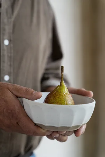 Ernst schaal steengoed - Wit-naturel, Ø16 cm - ERNST