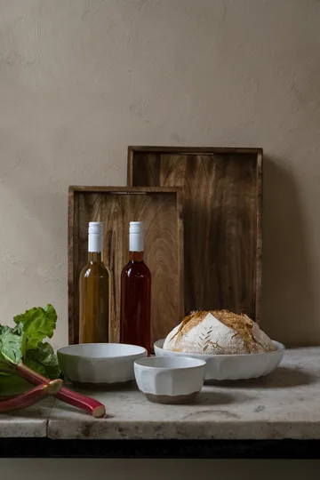 Ernst schaal steengoed - Wit-naturel, Ø20 cm - ERNST