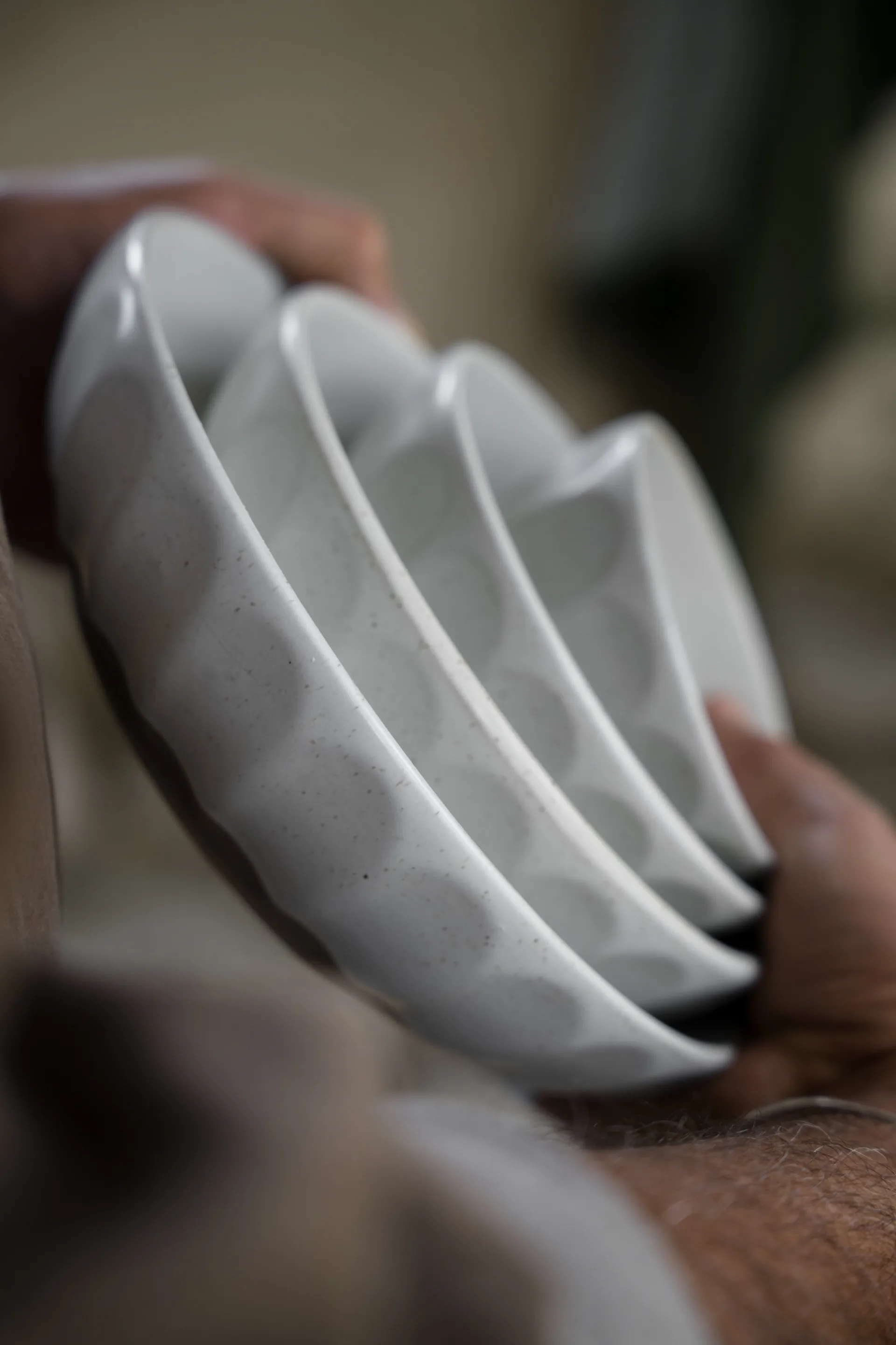 Ernst schaal steengoed, Wit-naturel, Ø20 cm ERNST