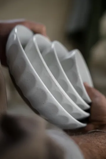 Ernst schaal steengoed - Wit-naturel, Ø20 cm - ERNST