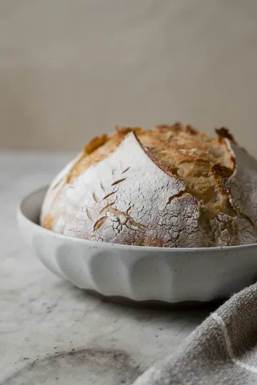 Ernst schaal steengoed - Wit-naturel, Ø24 cm - ERNST