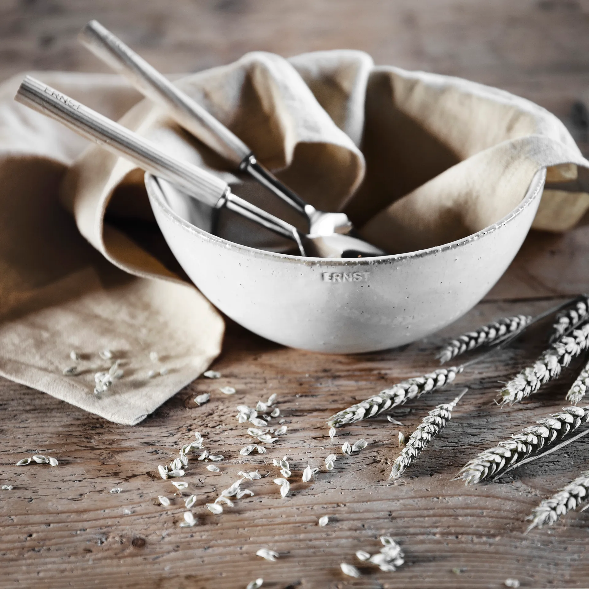 Ernst schaal van keramiek wit, Ø17 cm ERNST