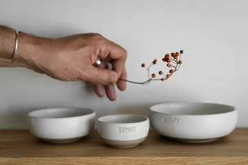 Ernst schaal - Wit-natuurlijke bodem, Ø11 cm - ERNST