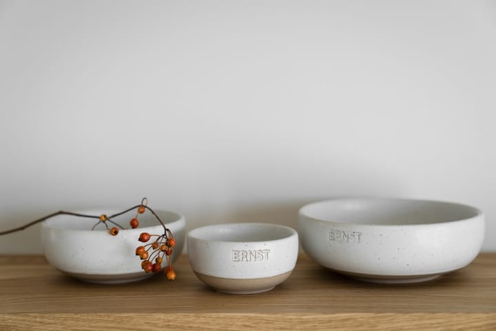 Ernst schaal, Wit-natuurlijke bodem, Ø8 cm ERNST