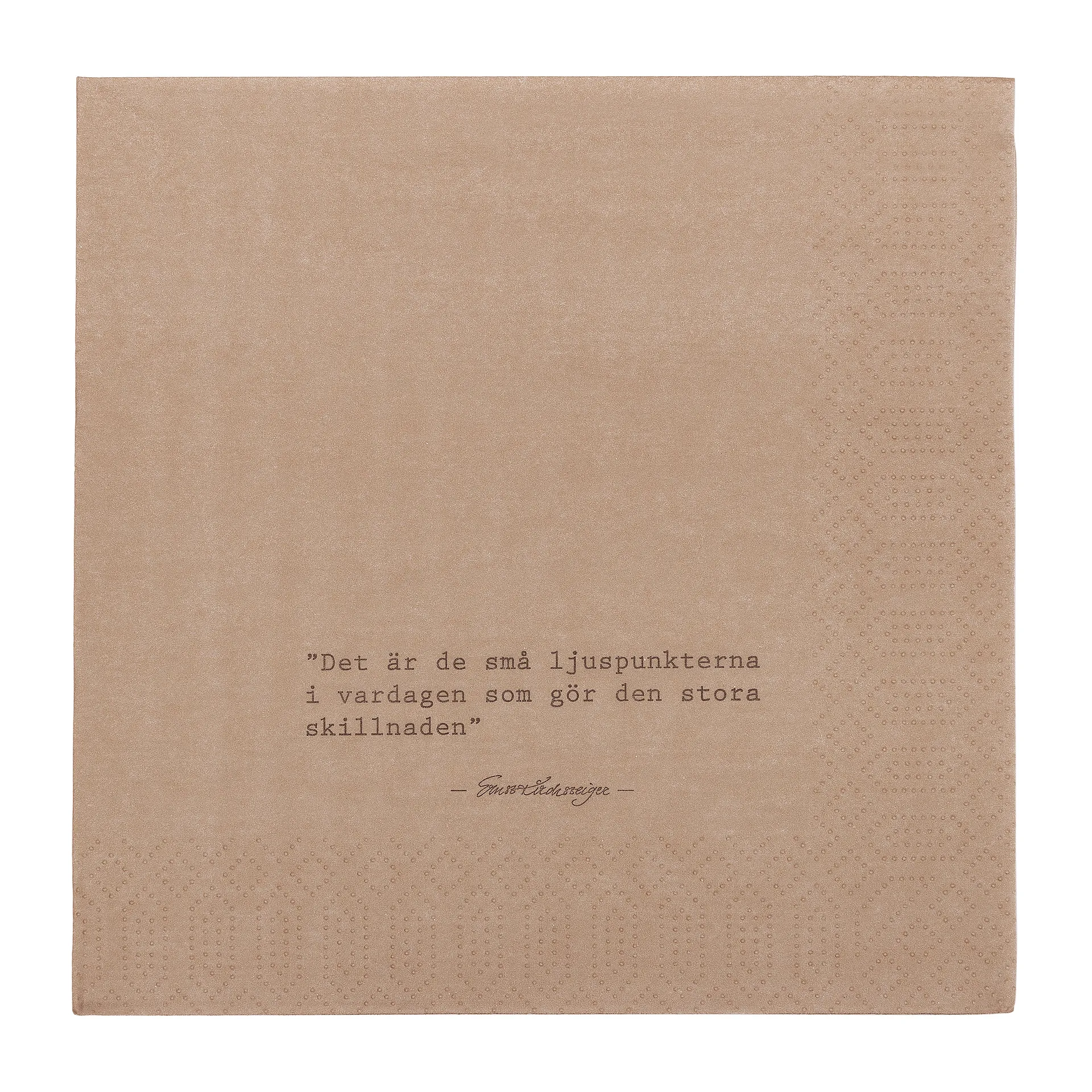 Ernst servet citaat Ljuspunkter 20-pack, Nootmuskaat ERNST