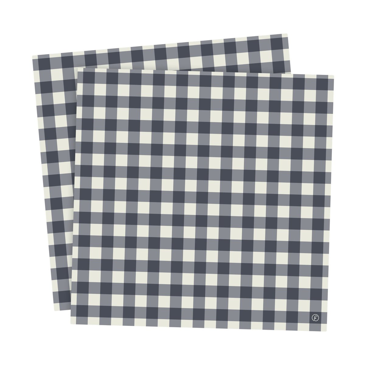 Ernst servet geruit 33x33 cm 20-pack Blauw-lichtgrijs
