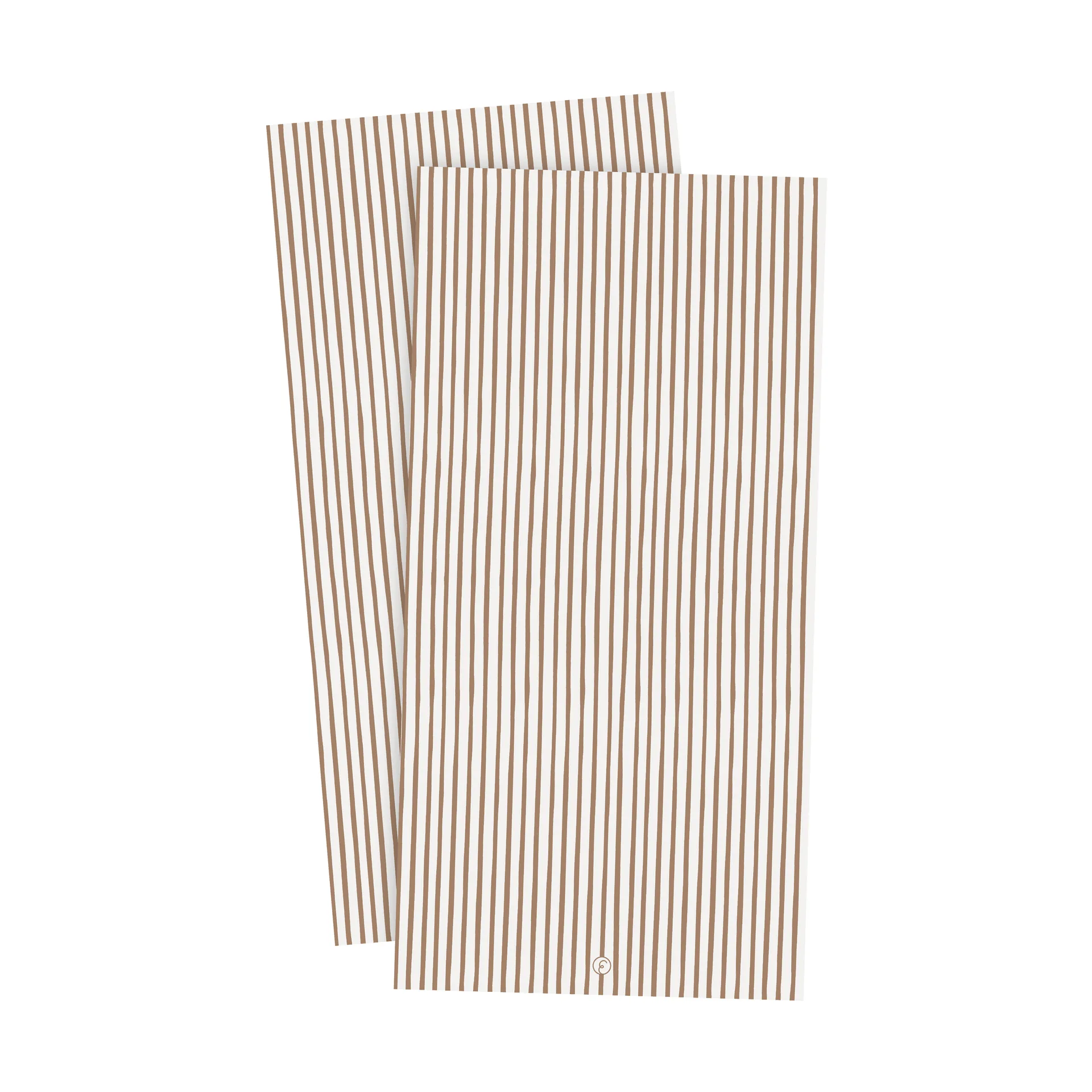 Ernst servet gestreept 10x20 cm 20-pack, Caramel-wit ERNST