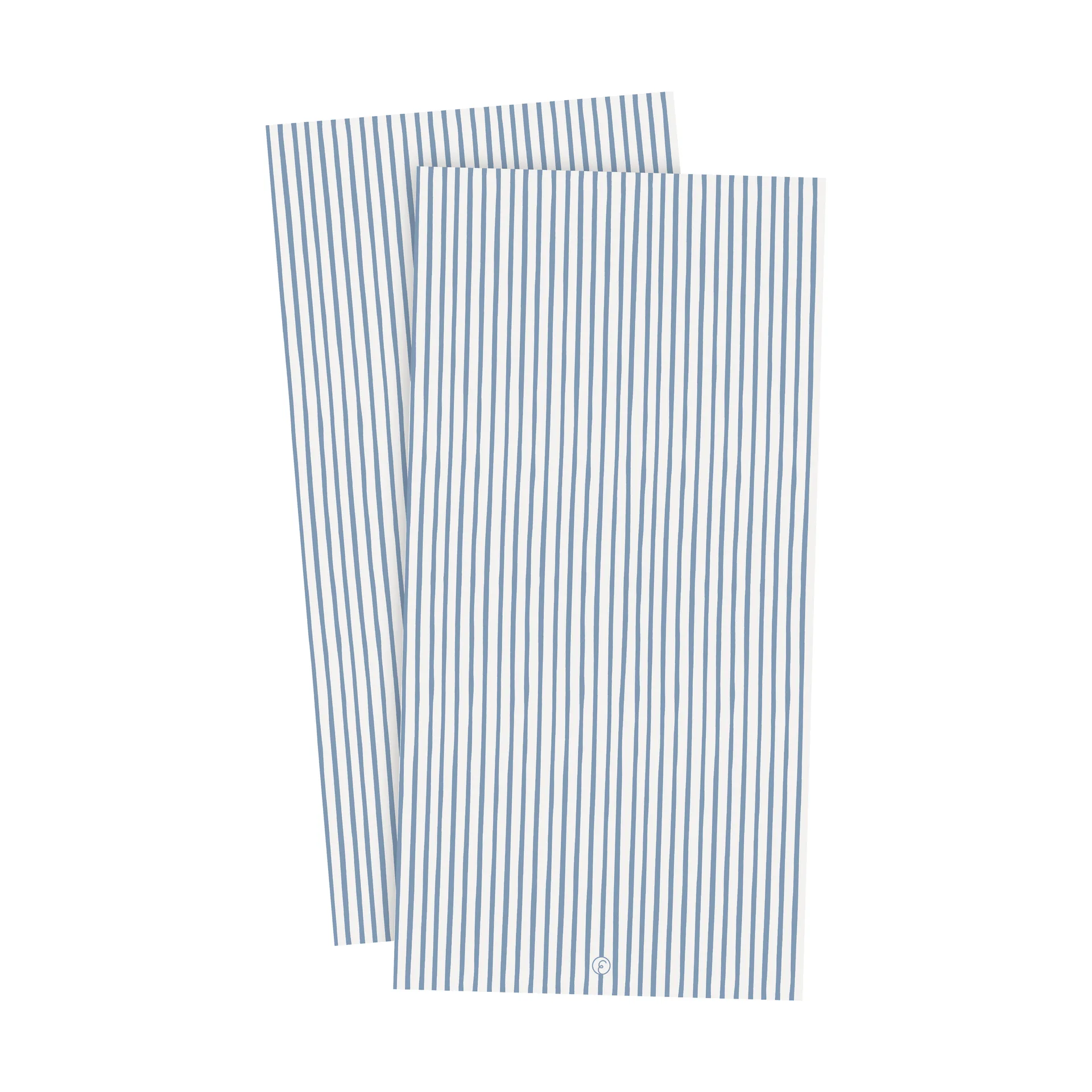 Ernst servet gestreept 10x20 cm 20-pack, Lichtblauw-wit ERNST