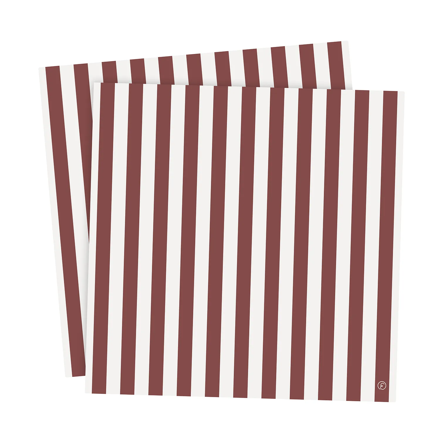 Ernst servet gestreept 33x33 cm 20-pack, Rood-wit ERNST