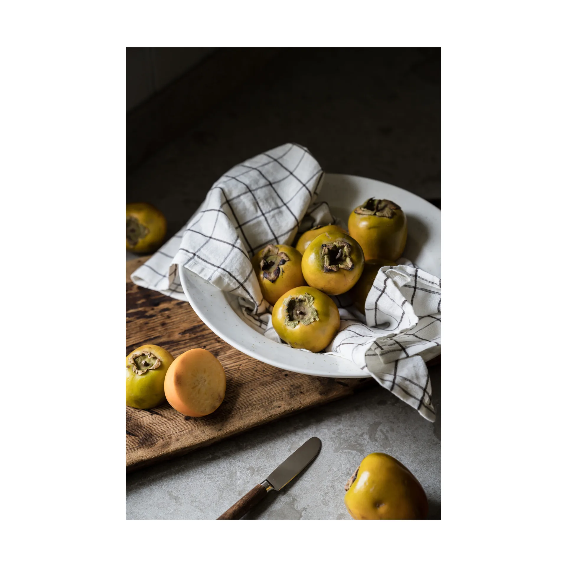 Ernst servet groot geruit 40x40 cm, Wit-bruin ERNST