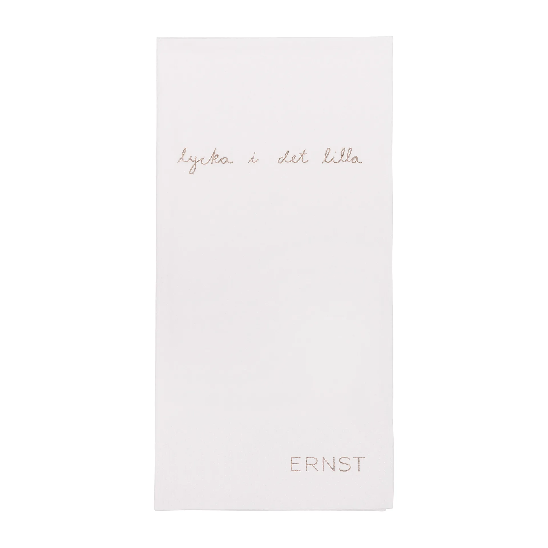 Ernst servet met citaat Geluk in het kleine 20-pack, Wit-grijs ERNST