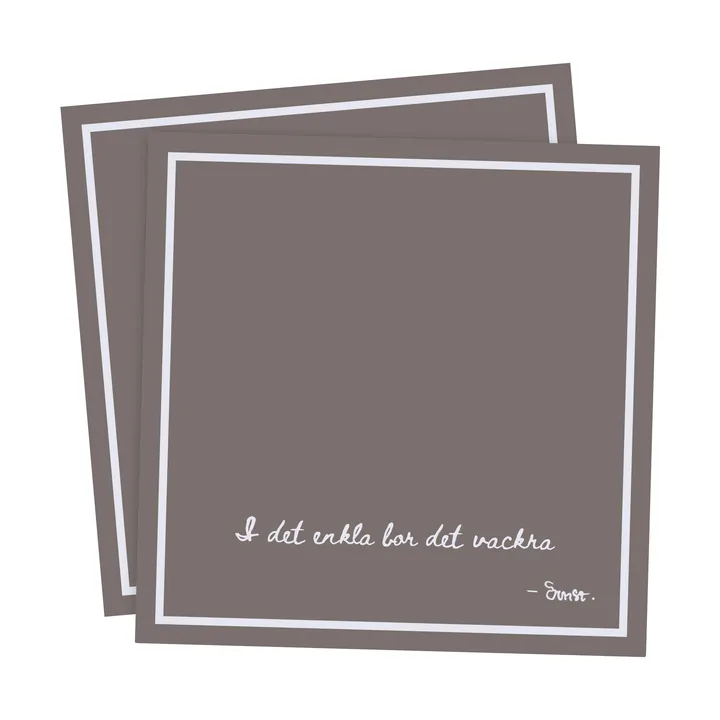 Ernst servet met citaat In het eenvoudige 20-pack - Mullvad - ERNST