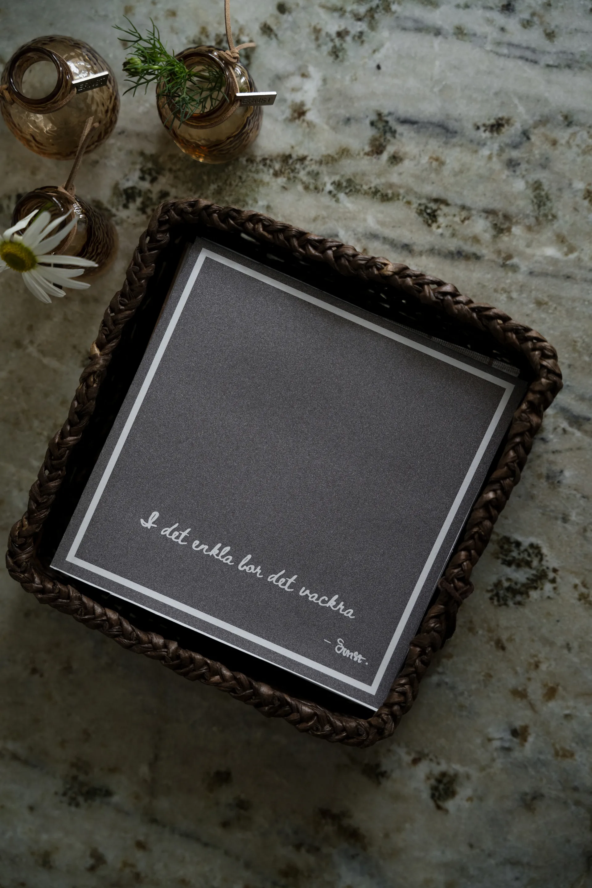 Ernst servet met citaat In het eenvoudige 20-pack, Mullvad ERNST