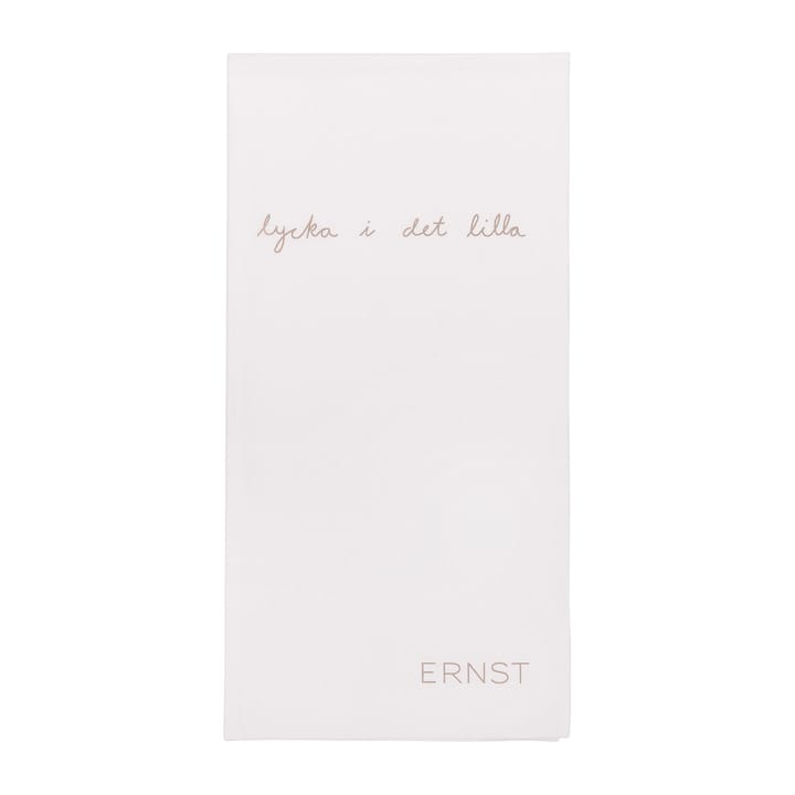 Ernst servet met citaat Lycka i det lilla 20-pack - Wit-grijs - ERNST