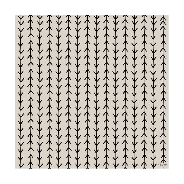 Ernst servet ranka 33x33 cm 20-pack, Beige-zwart ERNST