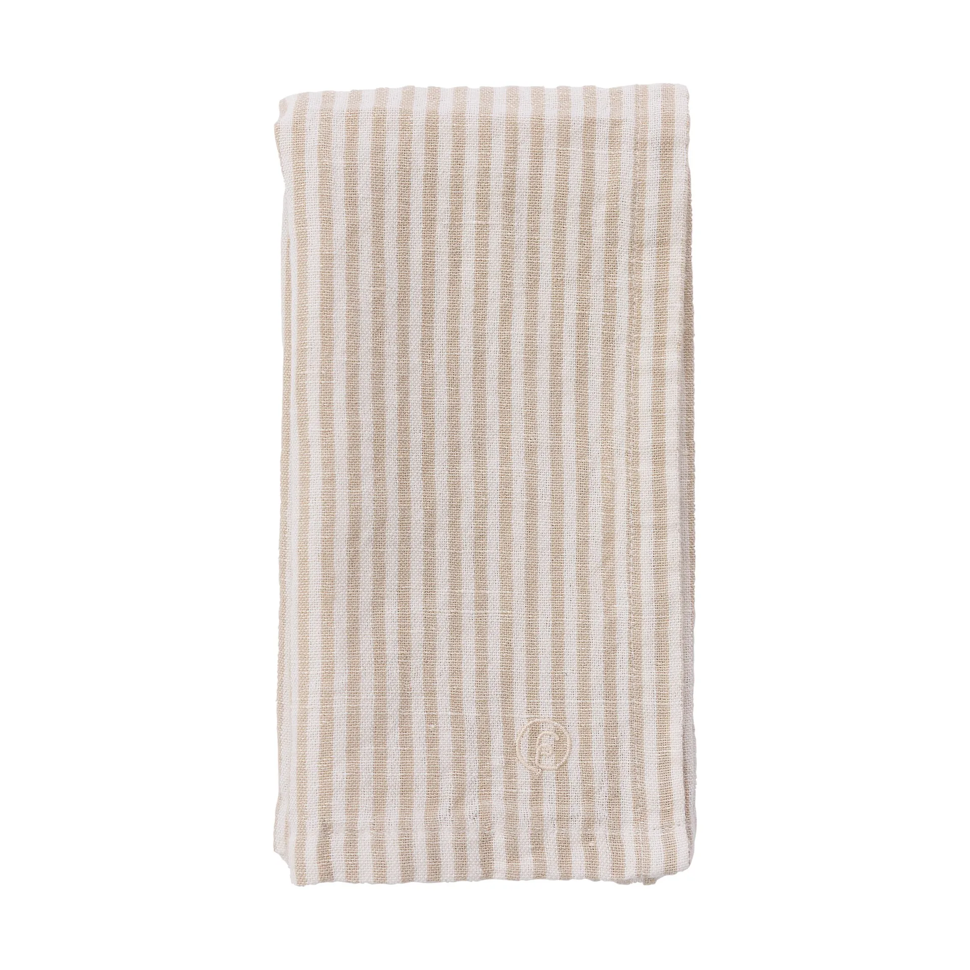 Ernst servet smal gestreept 40x40 cm, Beige-wit ERNST