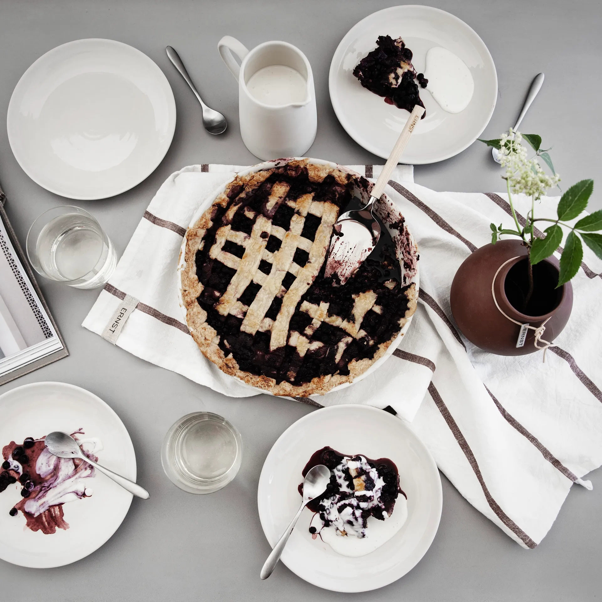 Ernst taartschep met houten handvat, hout ERNST
