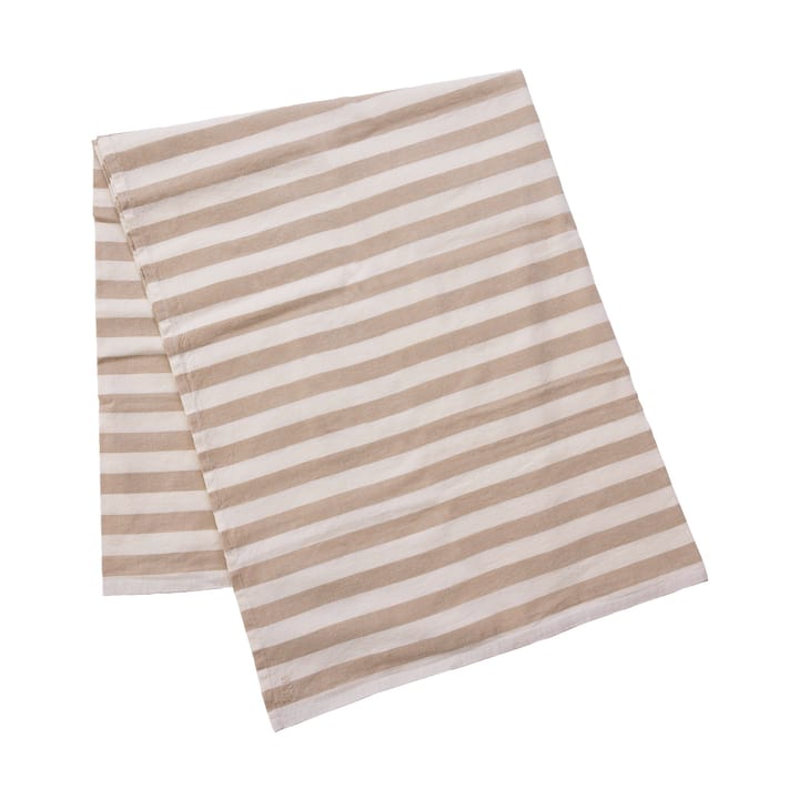 Ernst tafelkleed gestreept 145x300 cm - Beige-wit - ERNST