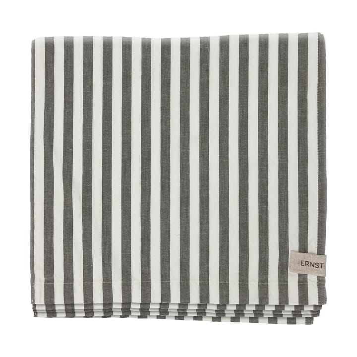 Ernst tafelkleed gestreept 145x300 cm - Groen-wit - ERNST