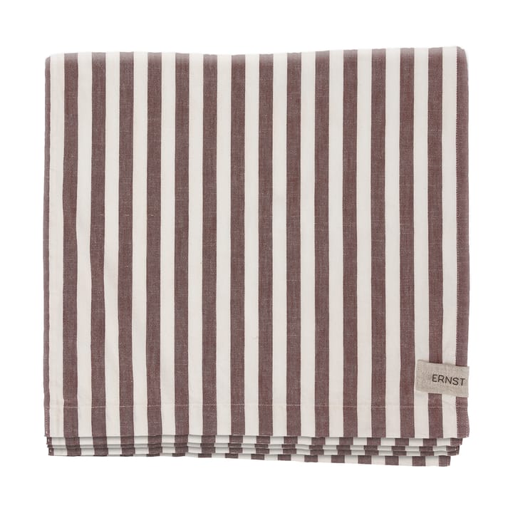 Ernst tafelkleed gestreept 145x300 cm - Rood-wit - ERNST