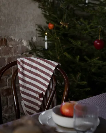 Ernst tafelkleed gestreept 145x300 cm - Rood-wit - ERNST