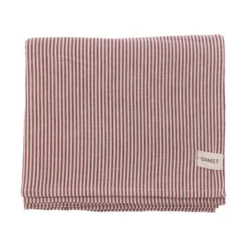 Ernst tafelkleed smalle strepen 145x300 cm - Rood-beige - ERNST