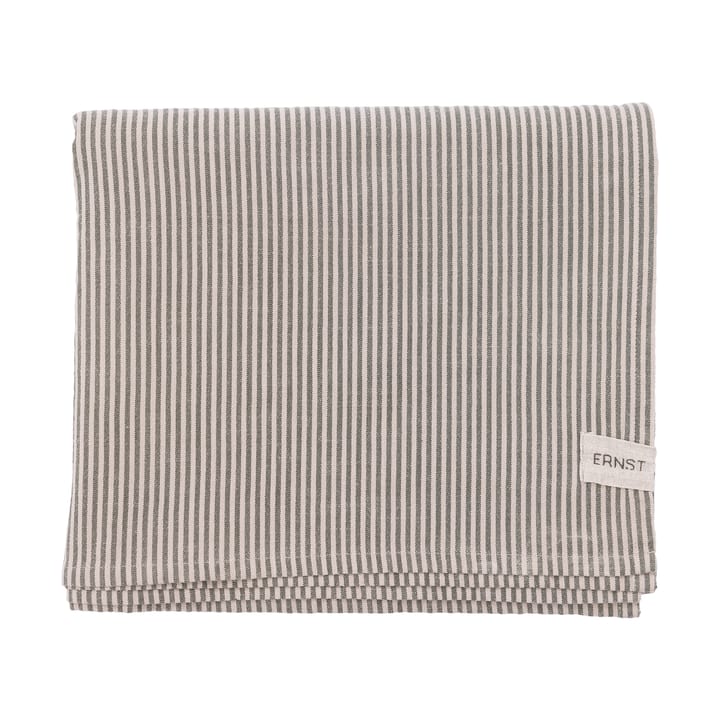 Ernst tafellaken smalle strepen 145x300 cm - Groen-beige - ERNST