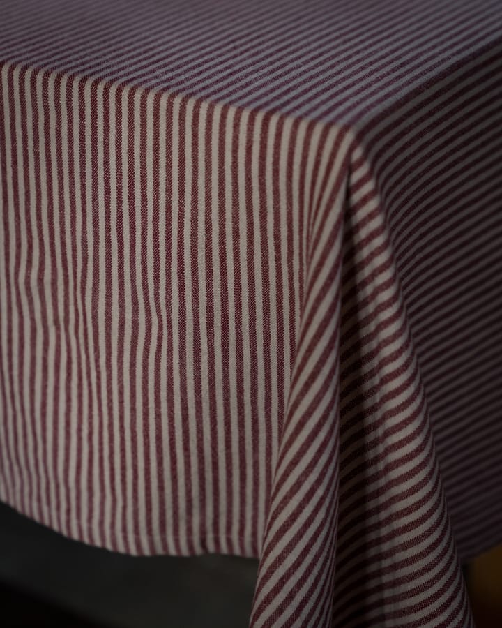 Ernst tafellaken smalle strepen 145x300 cm, Rood-beige ERNST