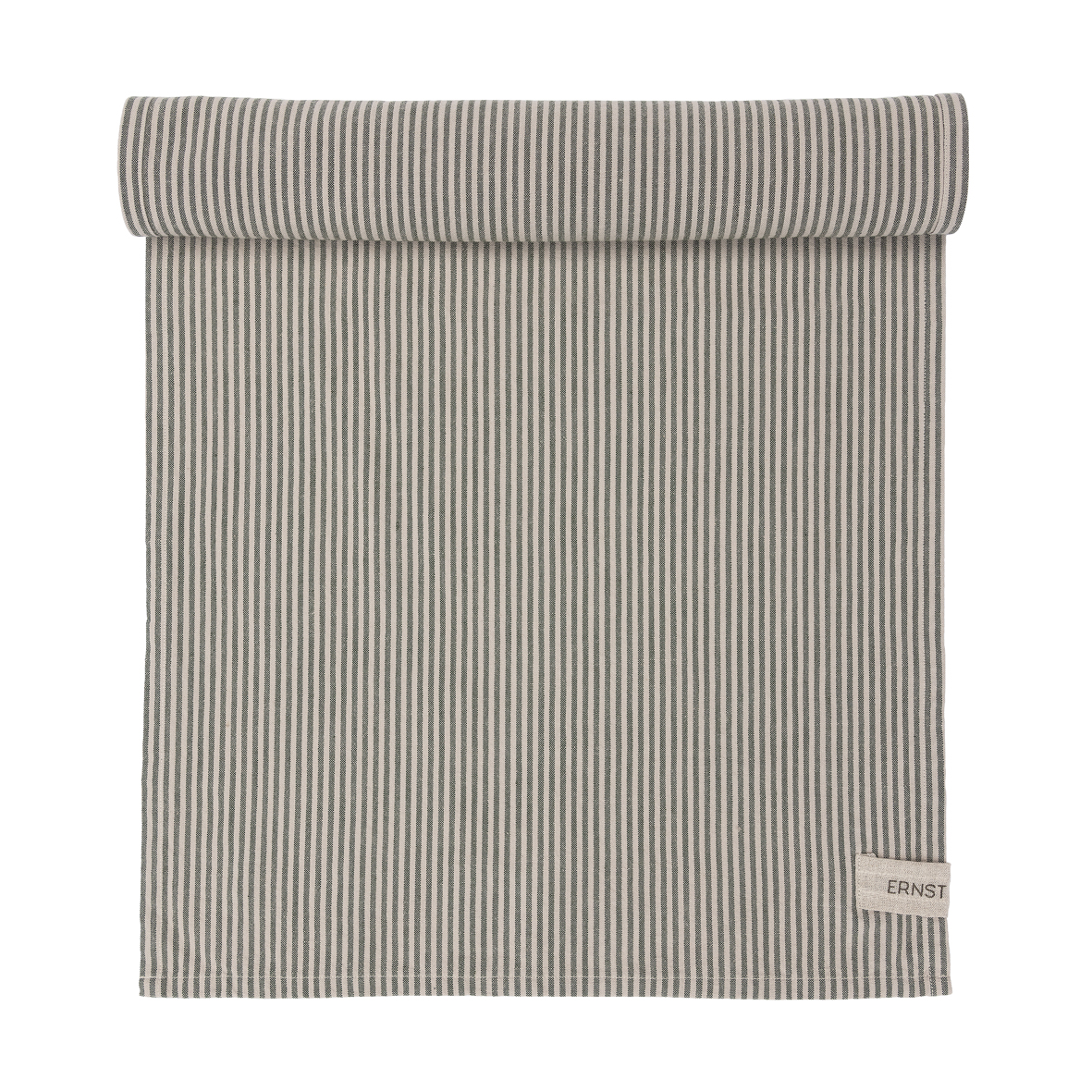 Ernst tafelloper gestreept 45x150 Groen-beige | Scandinavisch Interieur | Tafellopers | Groen