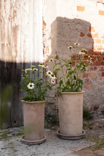 Ernst terracotta bloempot met schotel - Ø25x35 cm - ERNST