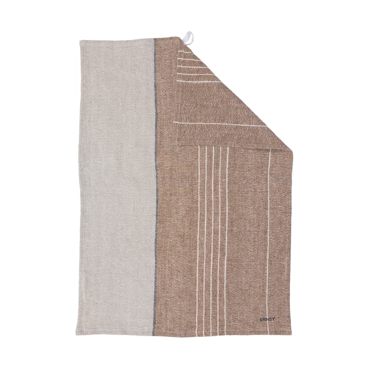 Ernst theedoek half-linnen 47x70 cm - Karamel-natuur - ERNST