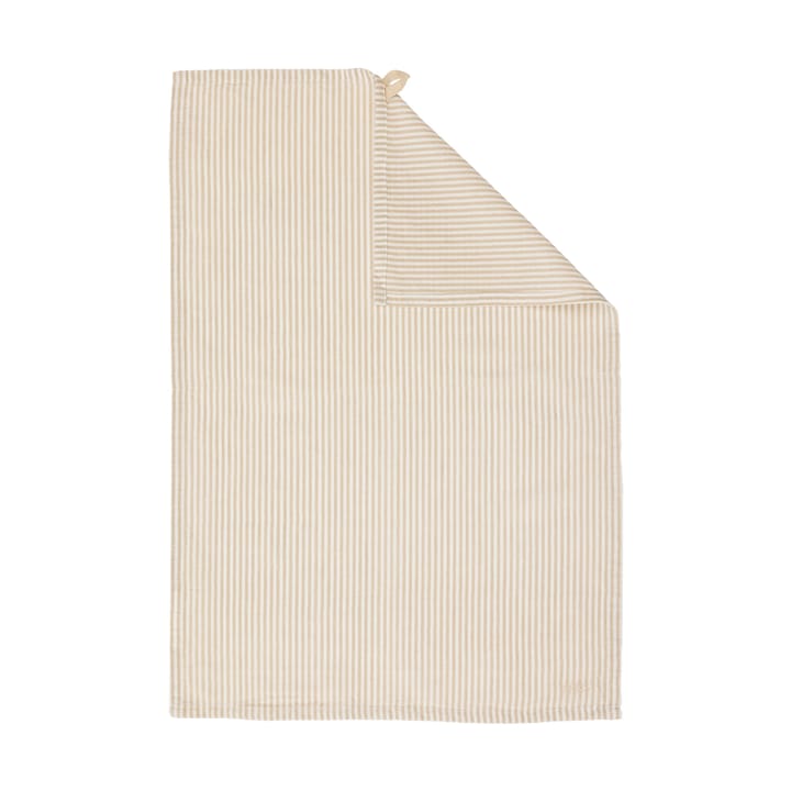 Ernst theedoek smal gestreept 47x70 cm - Beige-wit - ERNST