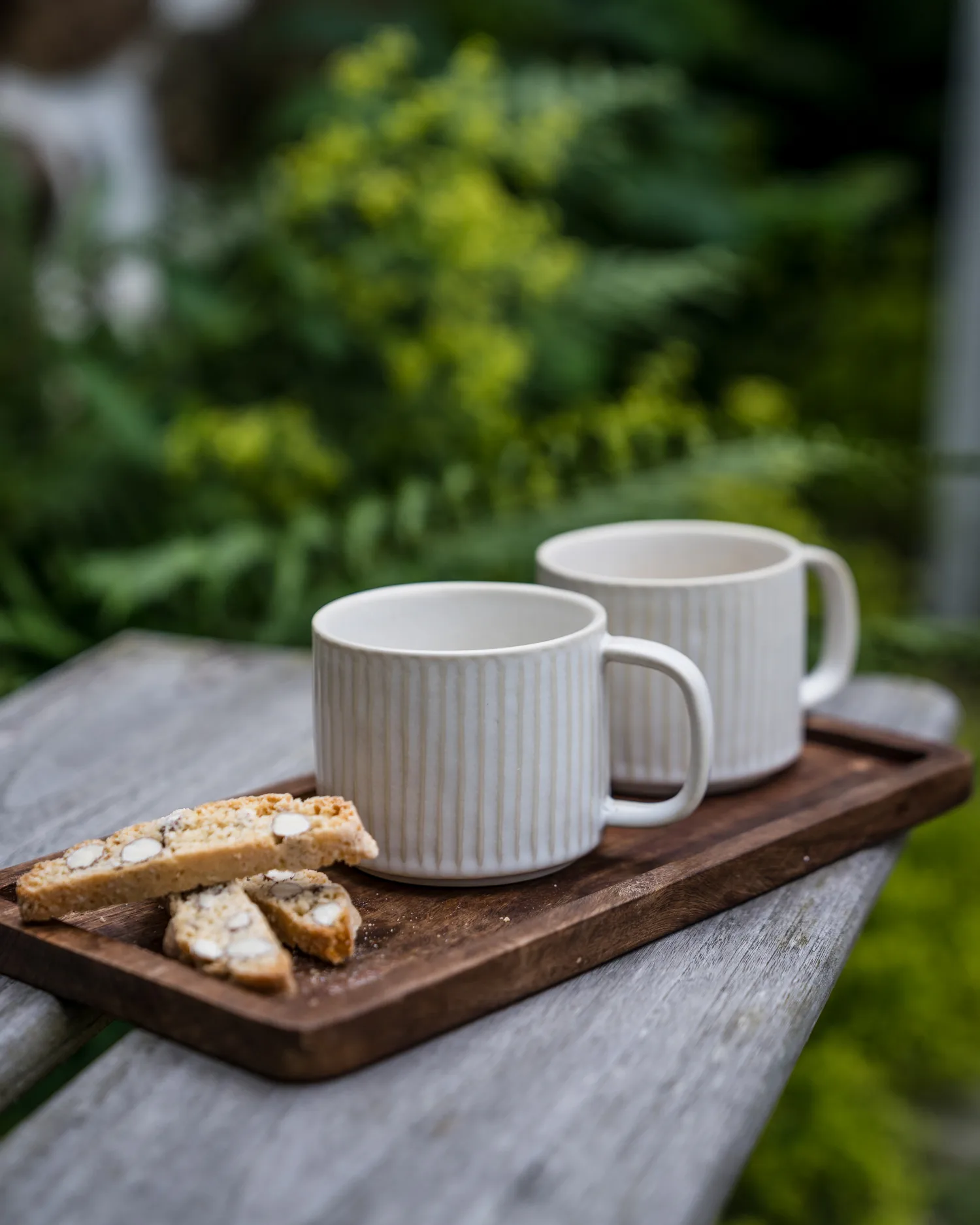 Ernst theekop geribbeld 36 cl, Naturel wit ERNST