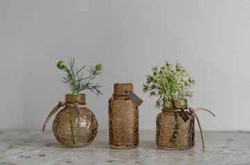 Ernst vaas met patroon geschenkverpakking 3-delig - Amber - ERNST