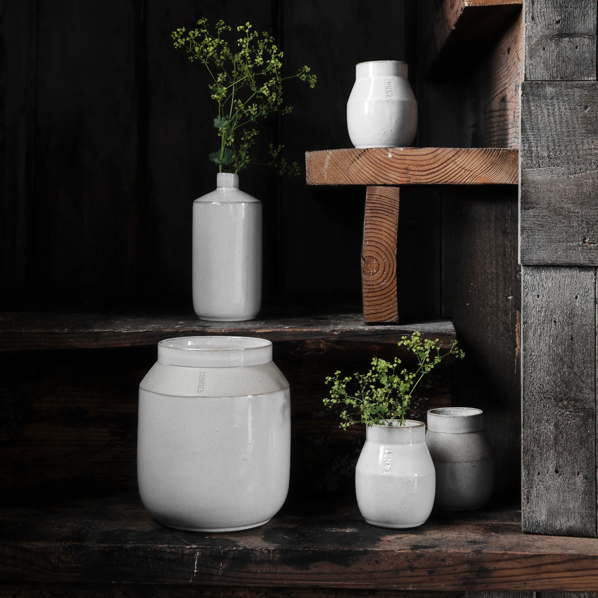 Ernst vaas met rand, 10 cm ERNST