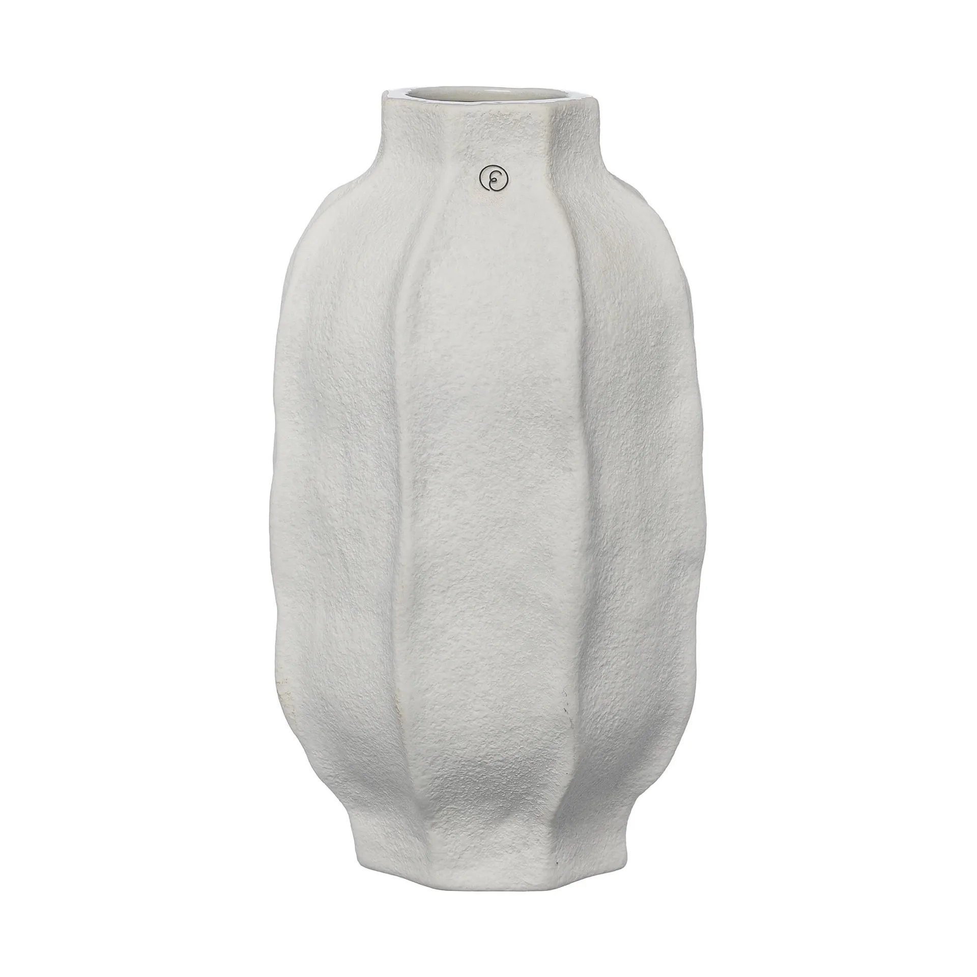 Ernst vaas steen Ø13x22 cm, Natuurwit ERNST