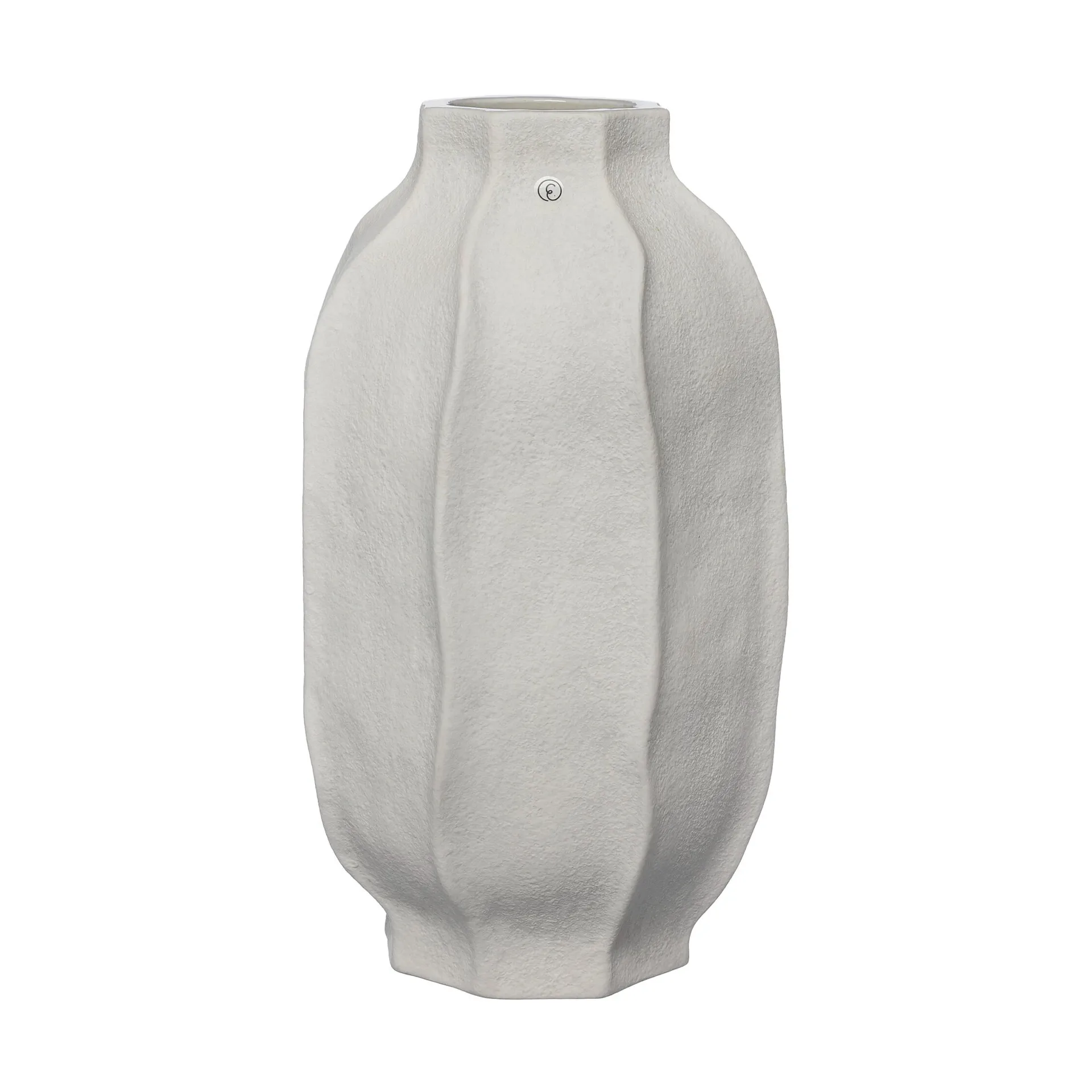 Ernst vaas steen Ø18x30 cm, Natuurwit ERNST