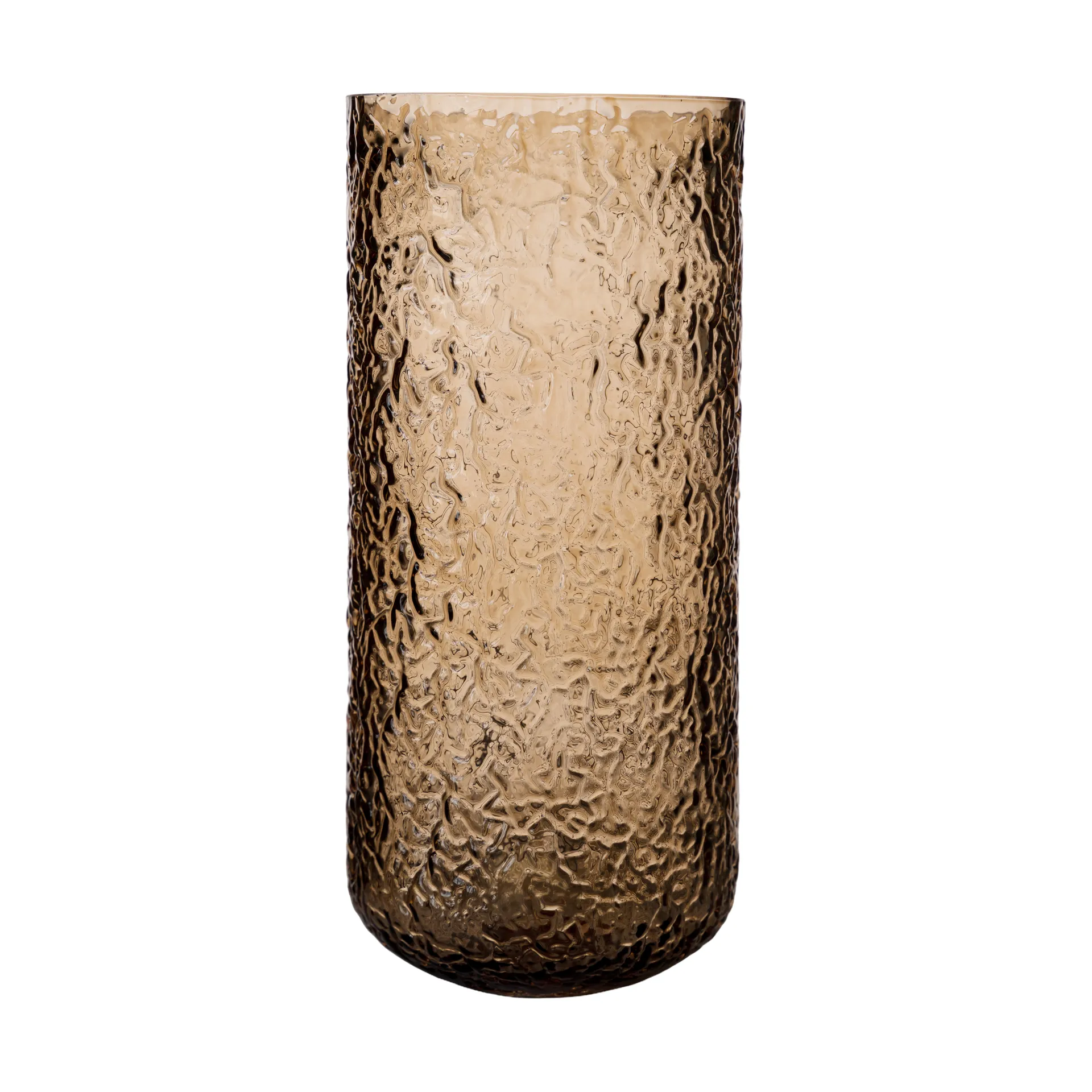 Ernst vaas/lantaarn met patroon, Amber, Ø11x25 cm ERNST