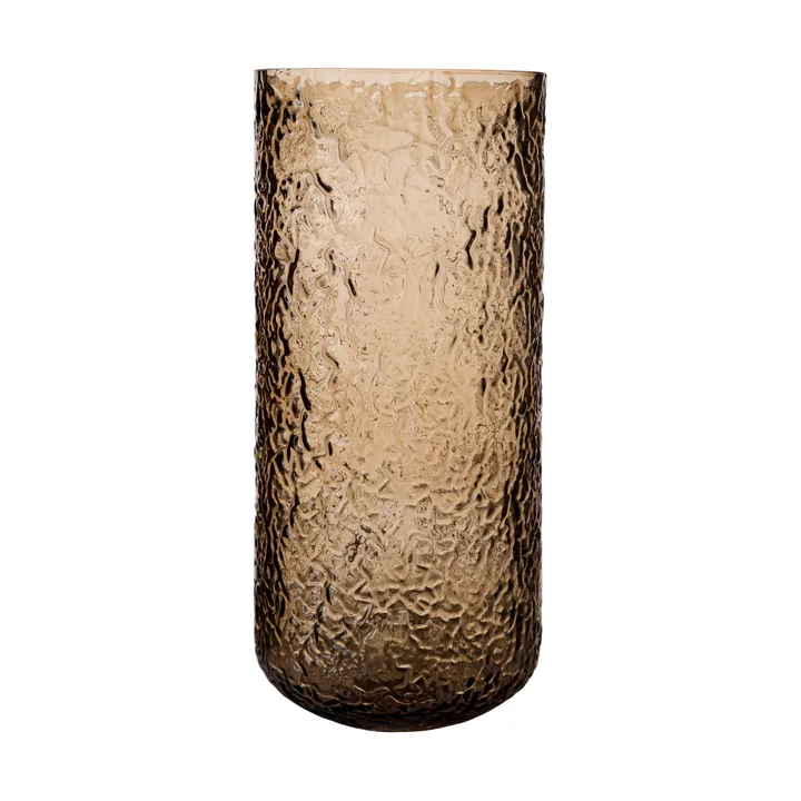Ernst vaas/lantaarn met patroon - Amber, Ø11x25 cm - ERNST