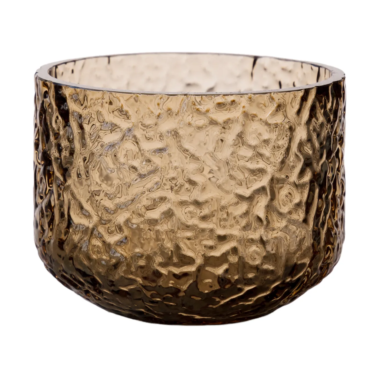 Ernst vaas/lantaarn met patroon, Amber, Ø8x6 cm ERNST