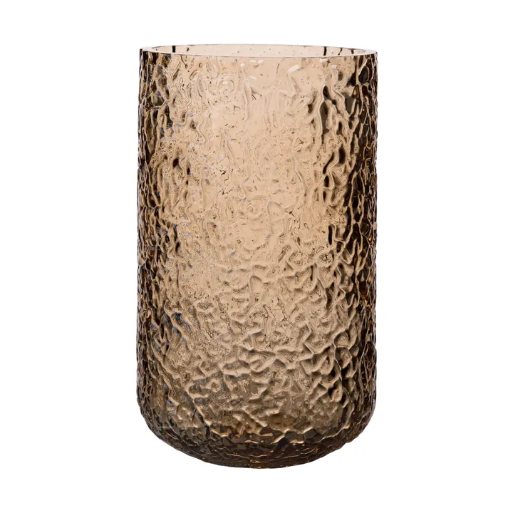 Ernst vaas/lantaarn met patroon - Amber, Ø9x15 cm - ERNST