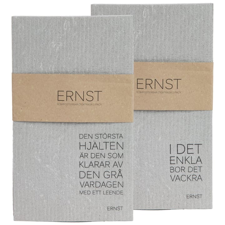 Ernst vaatdoek 2-pack - grijs - ERNST