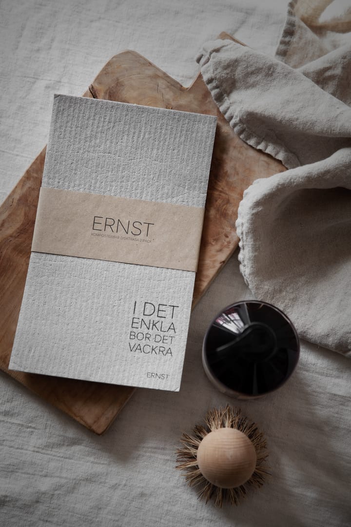 Ernst vaatdoek 2-pack, grijs ERNST