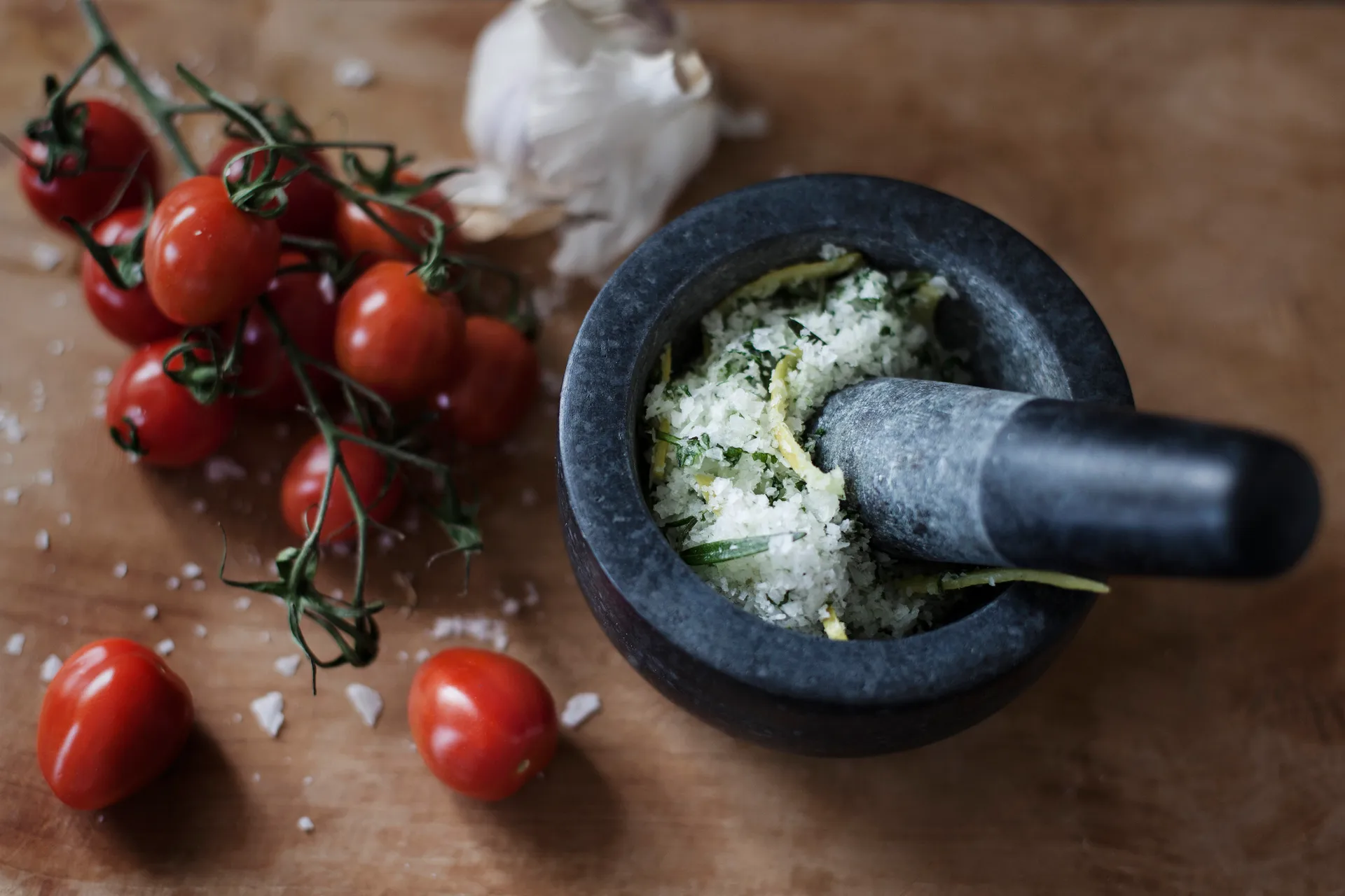Ernst vijzel zwart graniet, Groot Ø14 cm ERNST