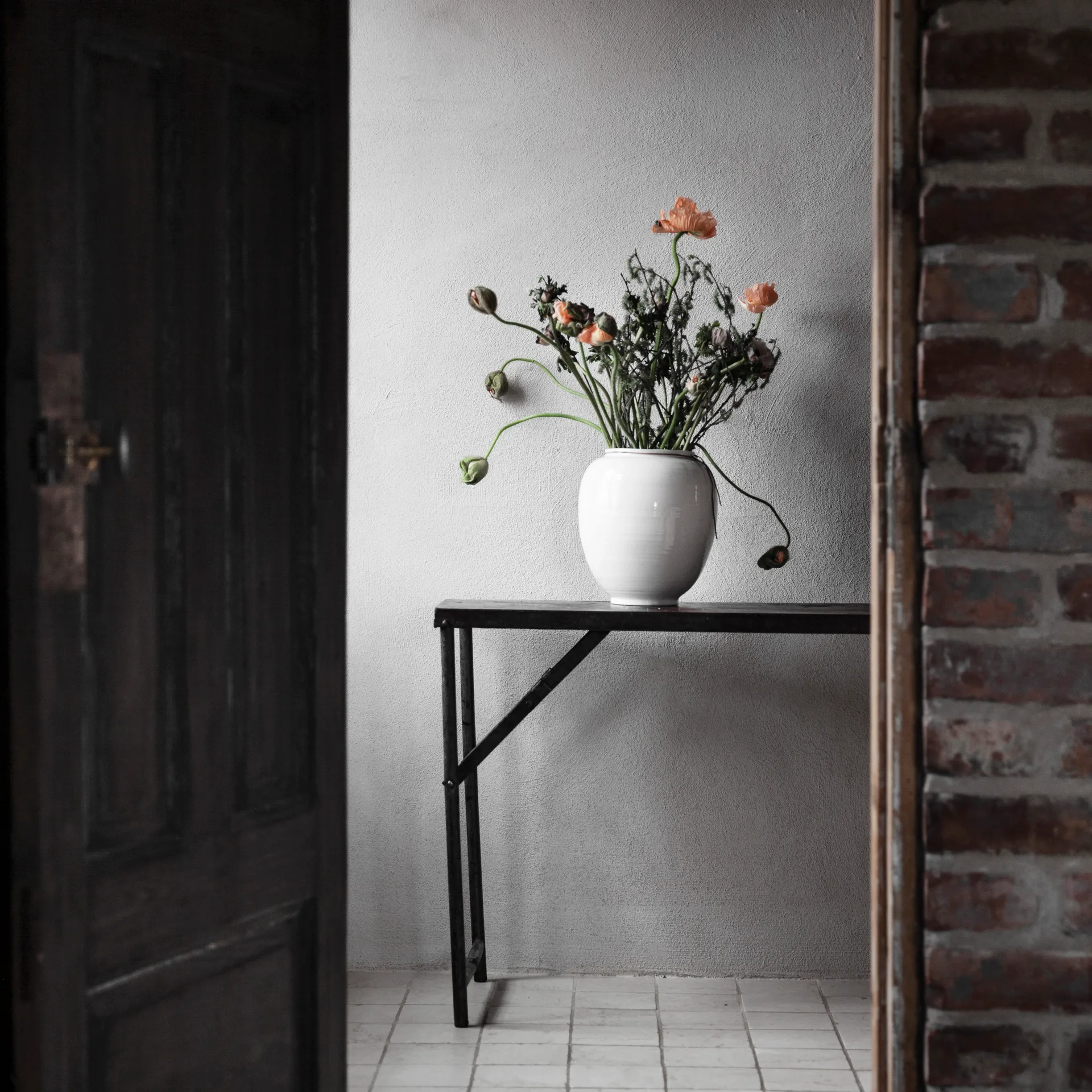 Ernst wit geglazuurde vaas, 22 cm ERNST