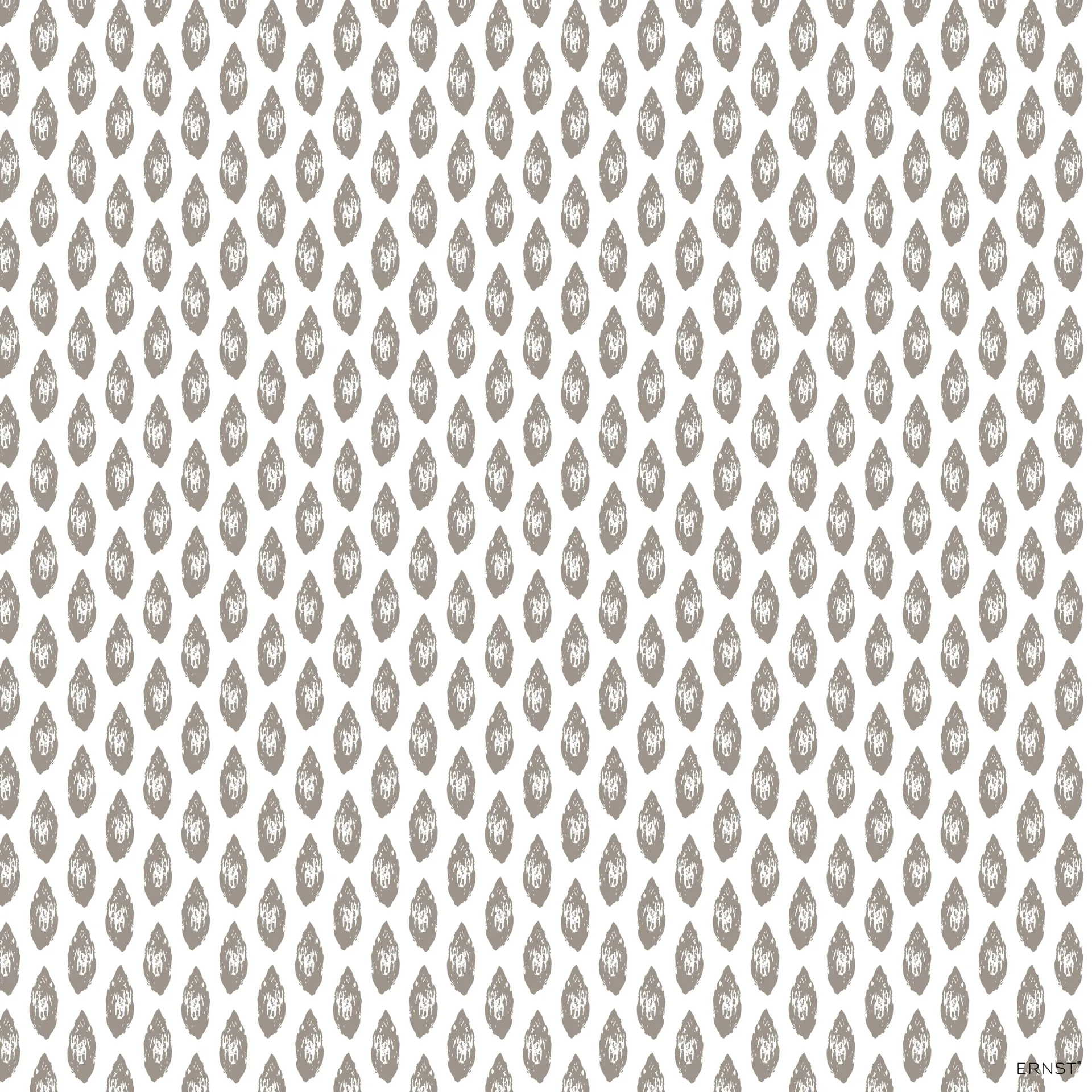 Mandel servet 33x33 cm, Wit-grijs ERNST
