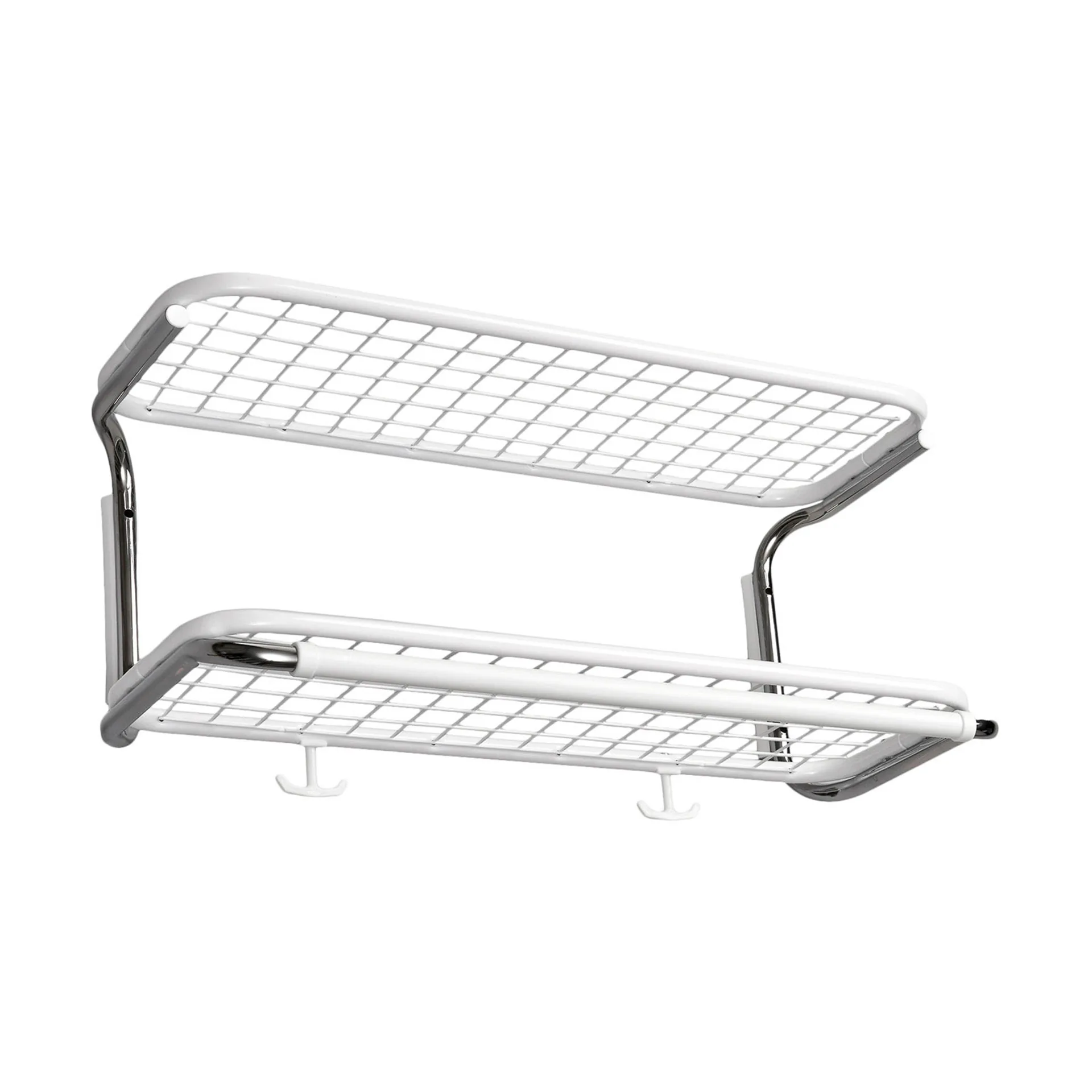 Classic 650 hoedenplank, wit/chroom, 2 niveaus, 50 cm Essem Design