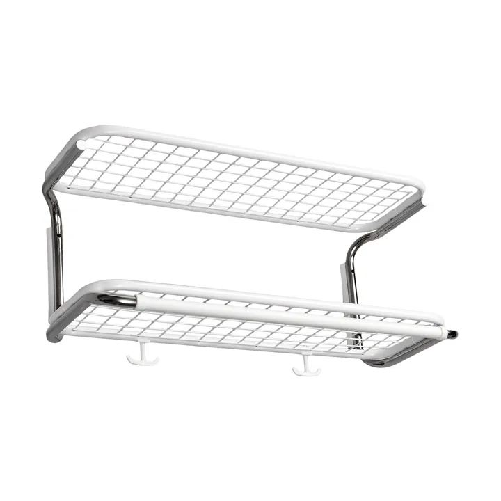 Classic 650 hoedenplank - wit/chroom, 2 niveaus, 60 cm - Essem Design