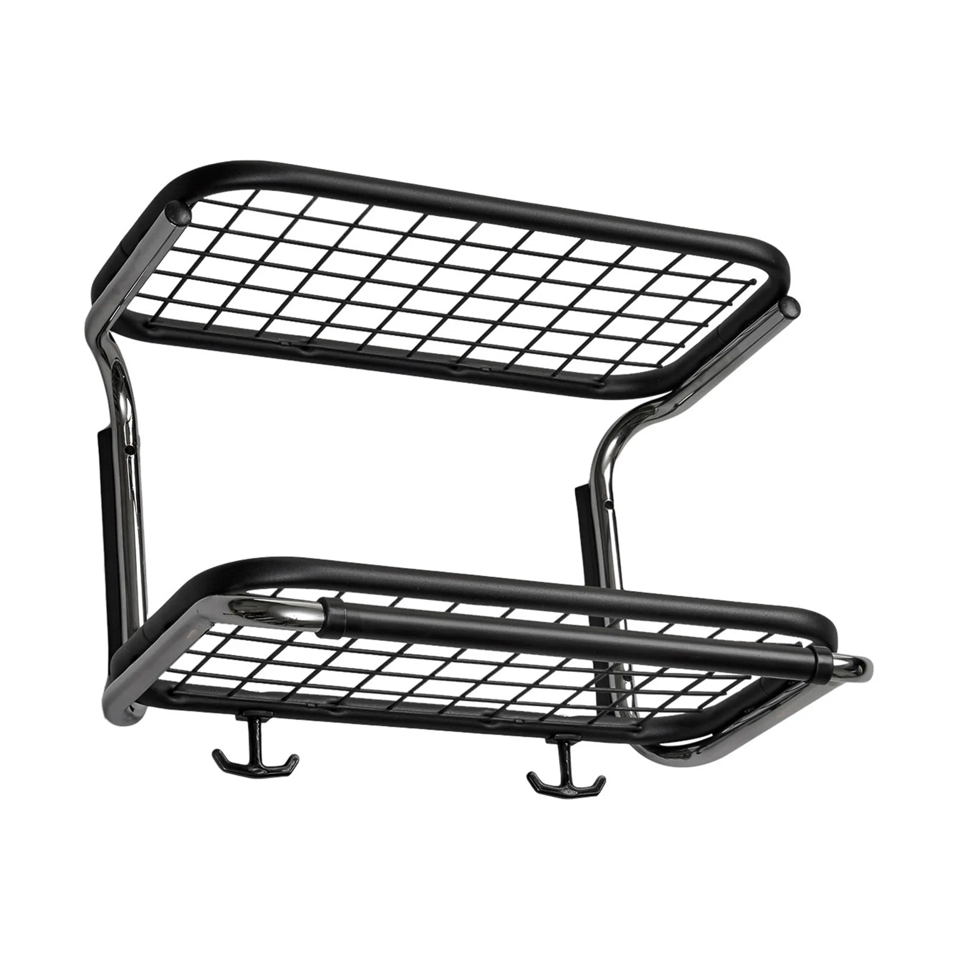Classic 650 hoedenplank, zwart/chroom, 2 niveaus, 40 cm Essem Design