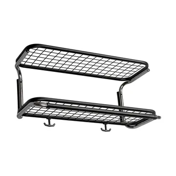 Classic 650 hoedenplank - zwart/chroom, 2 niveaus, 50 cm - Essem Design